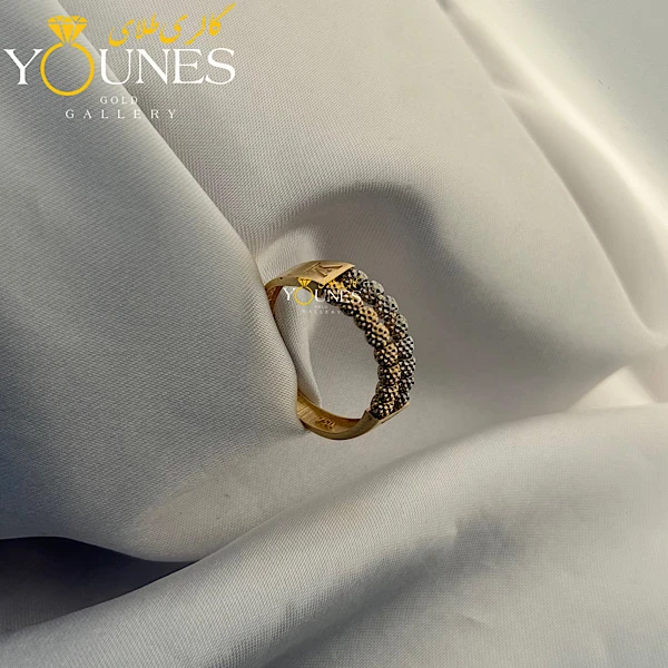 انگشتر گوی تراش دار دولاین طلا لویز ویتون